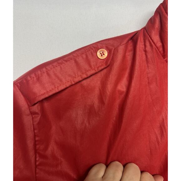 CSX Transportation Men's Jacket Large Full Zip Windbreaker Red Freight Retro - Picture 10 of 12